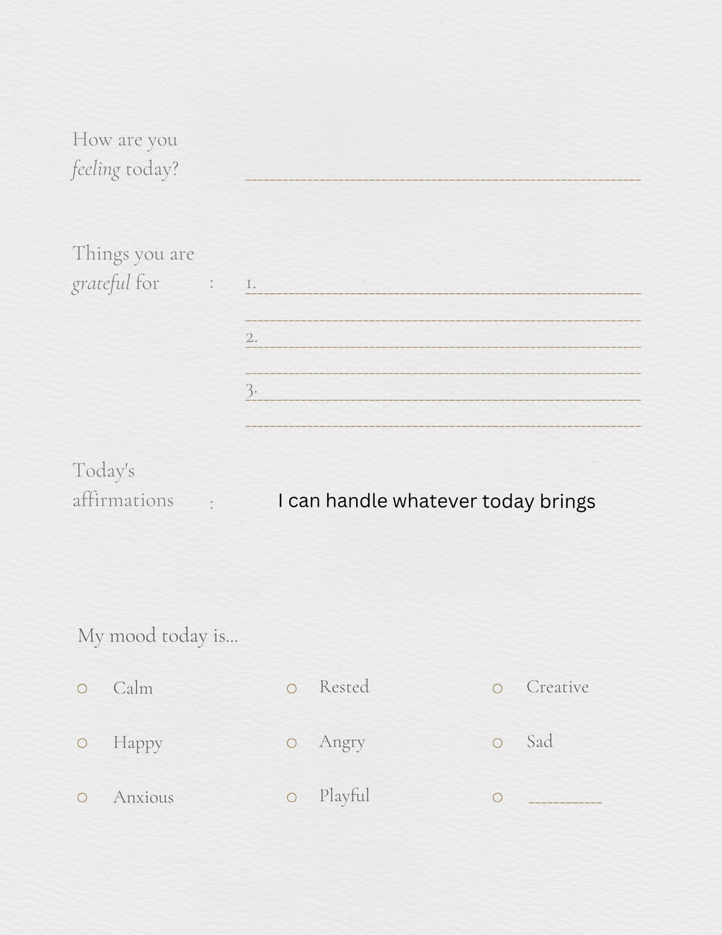 Self help journal