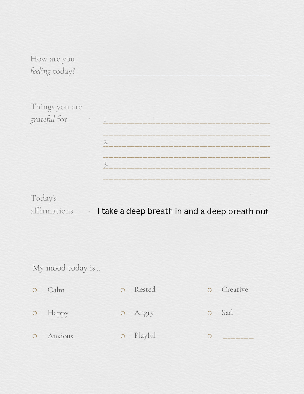 Self help journal
