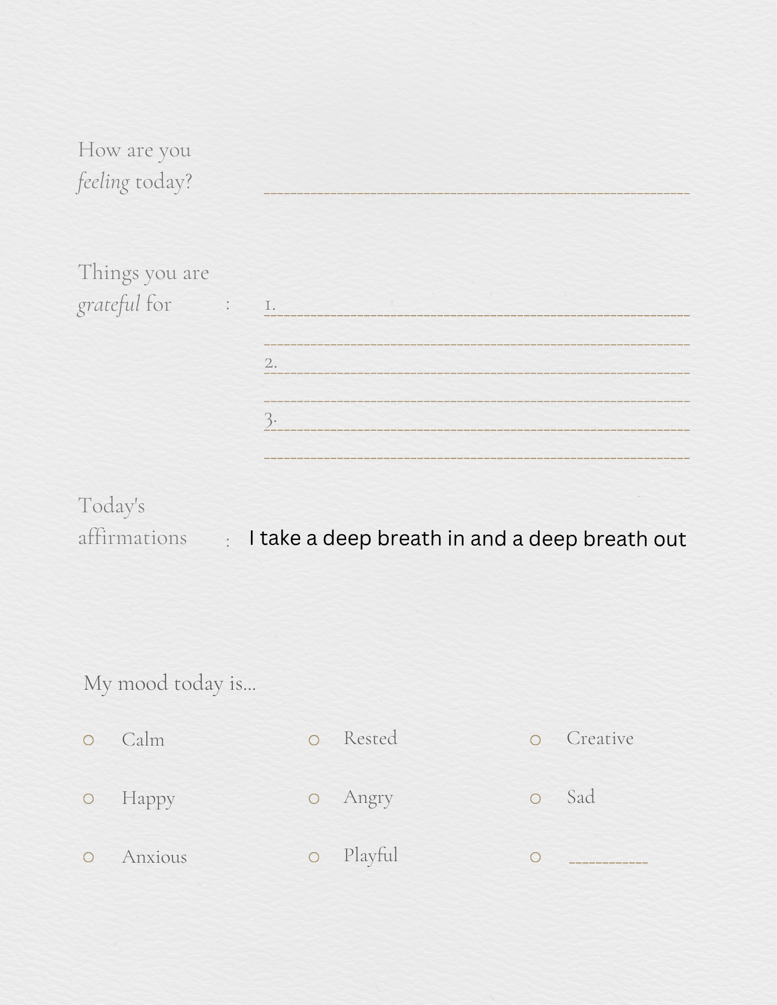Self help journal