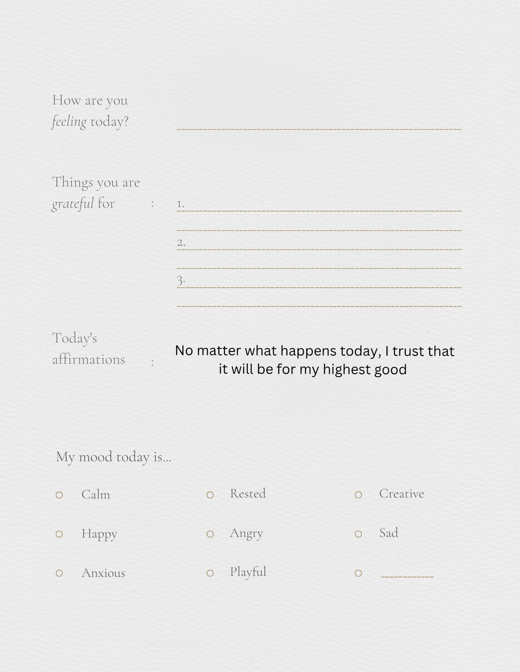 Self help journal