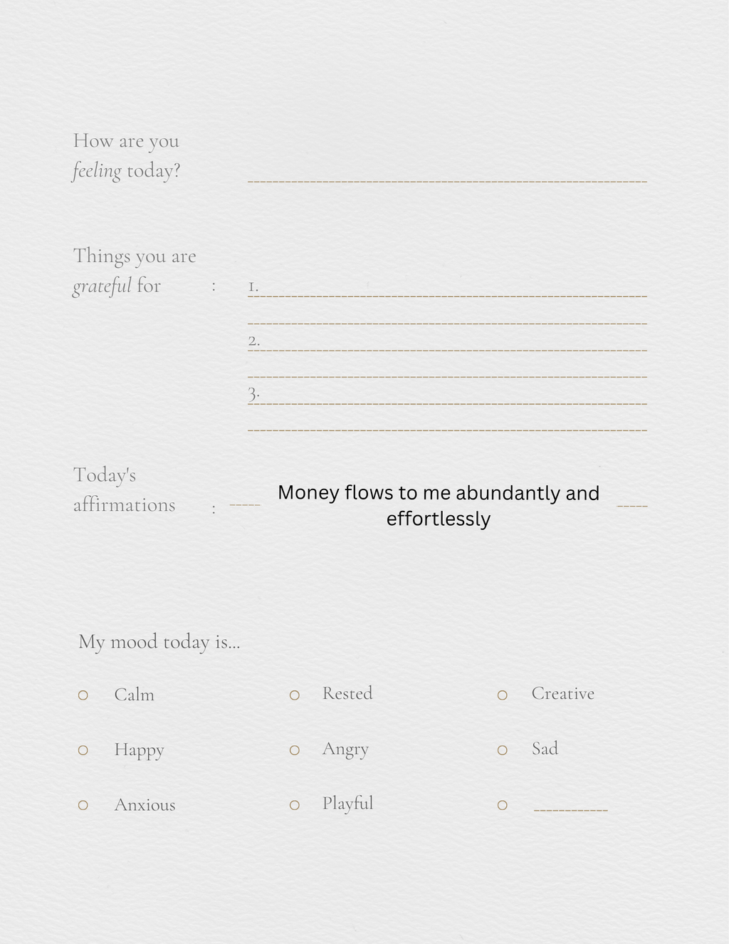 Self help journal