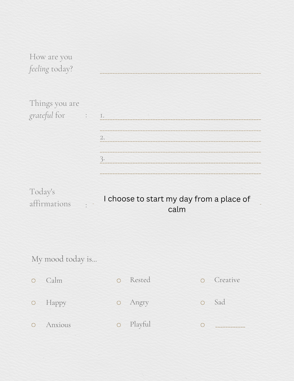 Self help journal