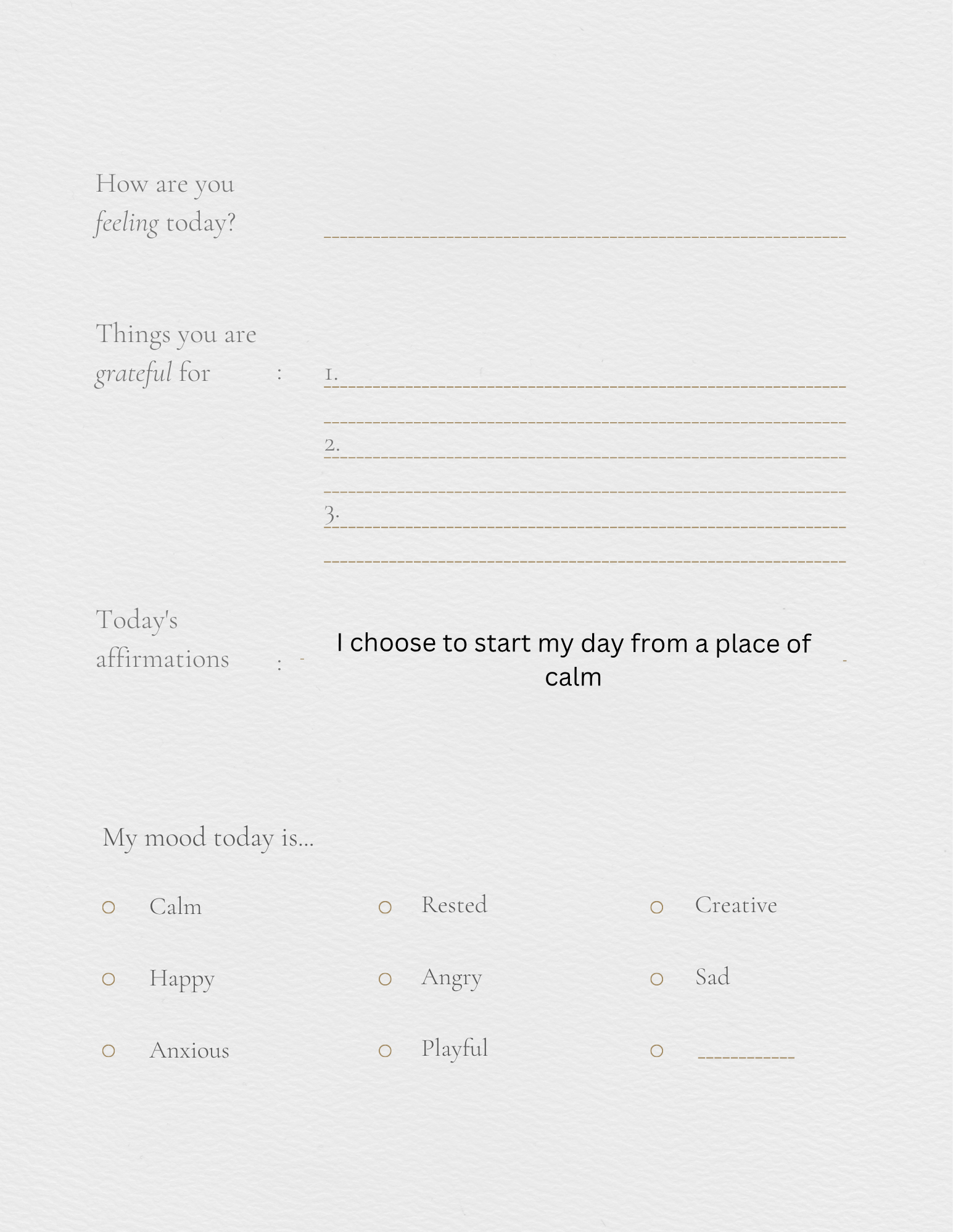 Self help journal