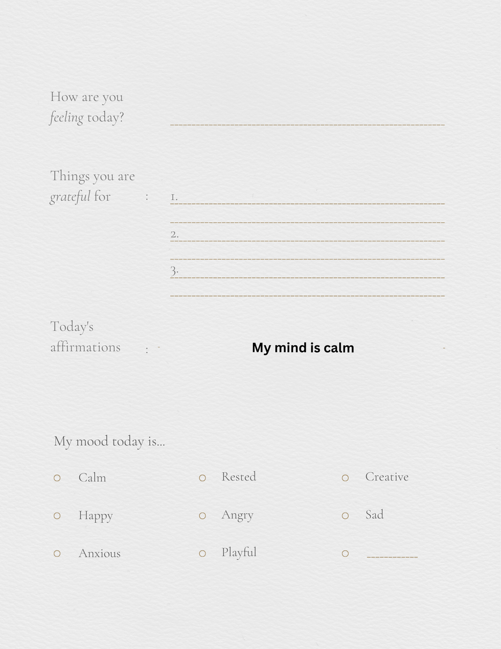 Self help journal