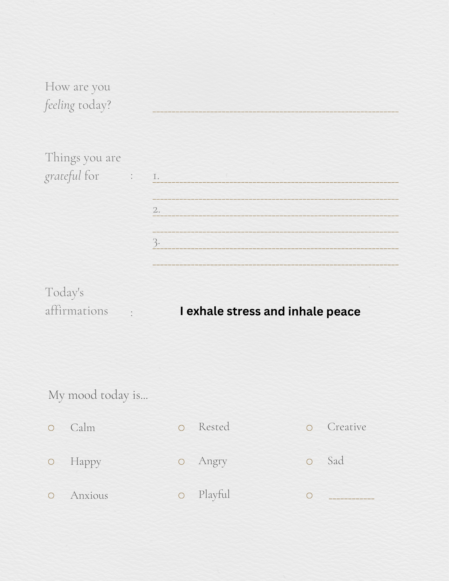 Self help journal
