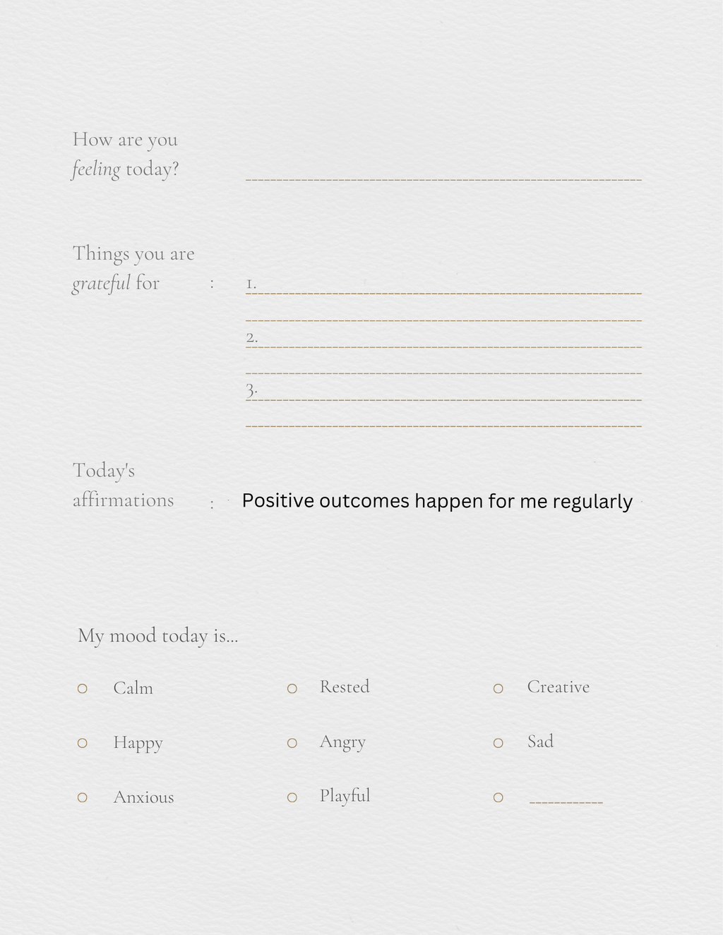 Self help journal