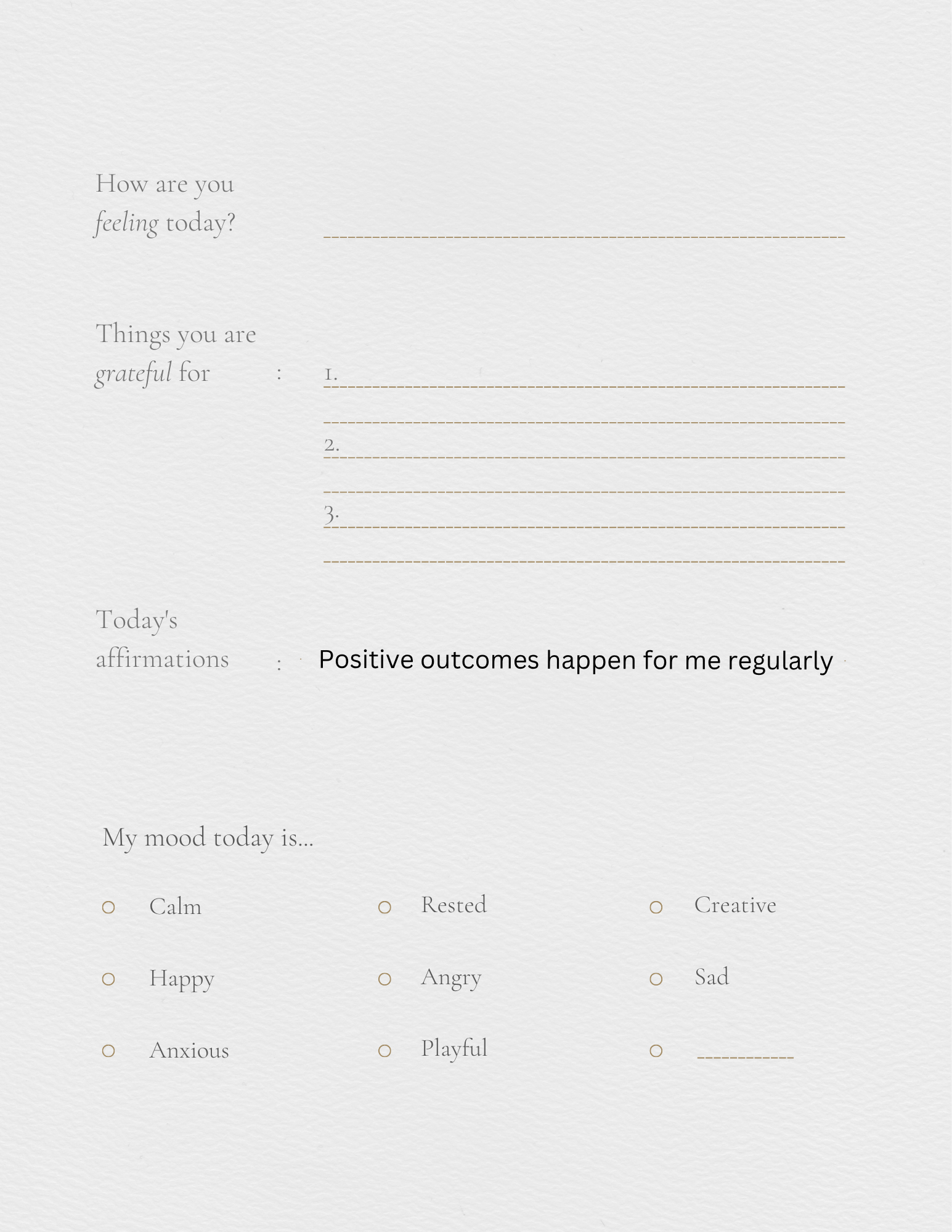 Self help journal