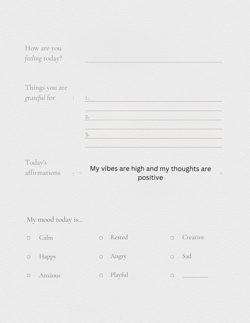 Self help journal