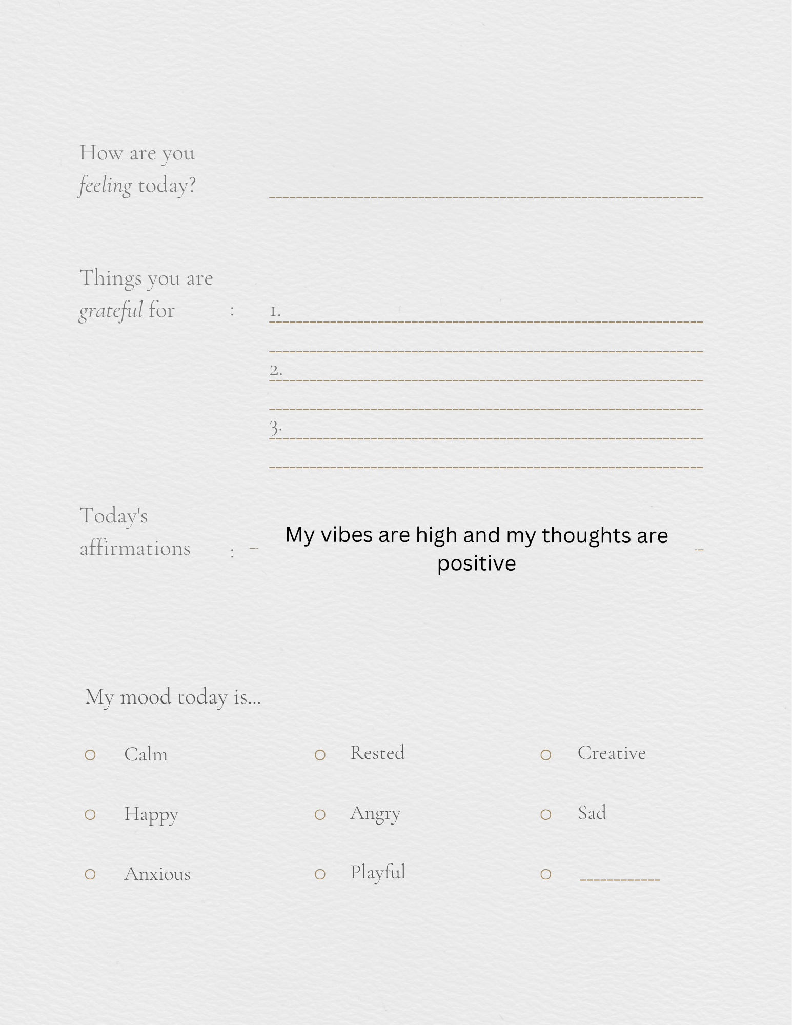 Self help journal