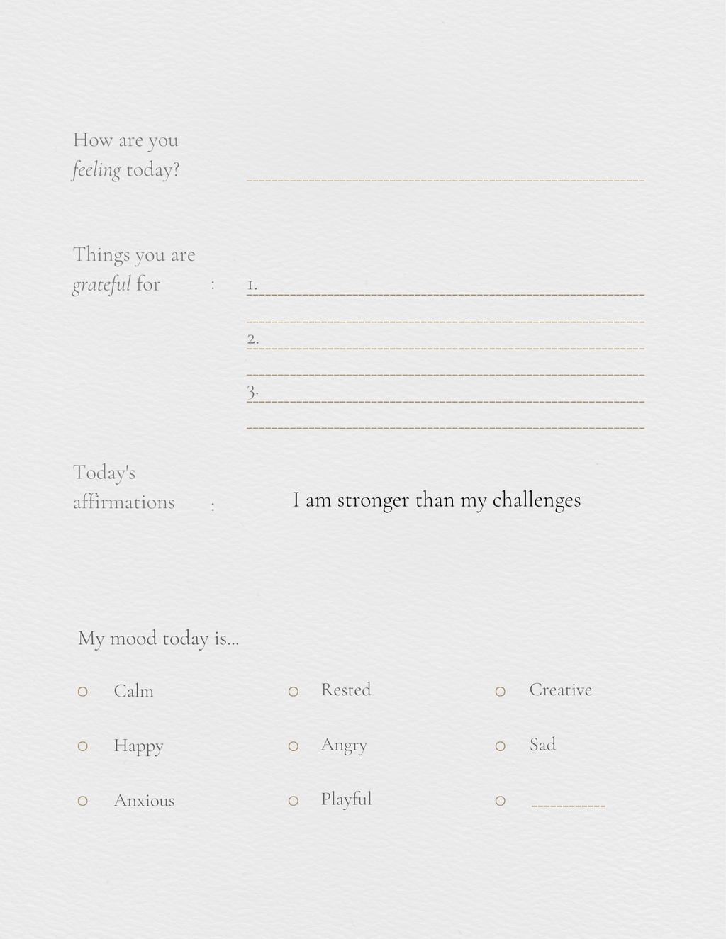 Self help journal