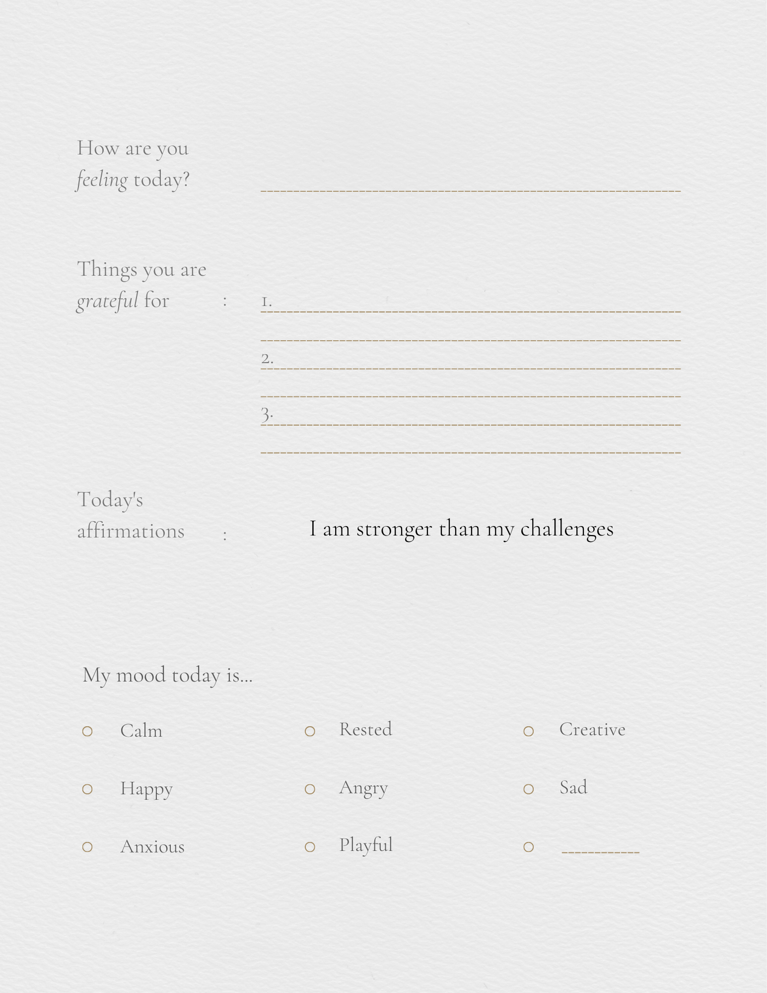 Self help journal