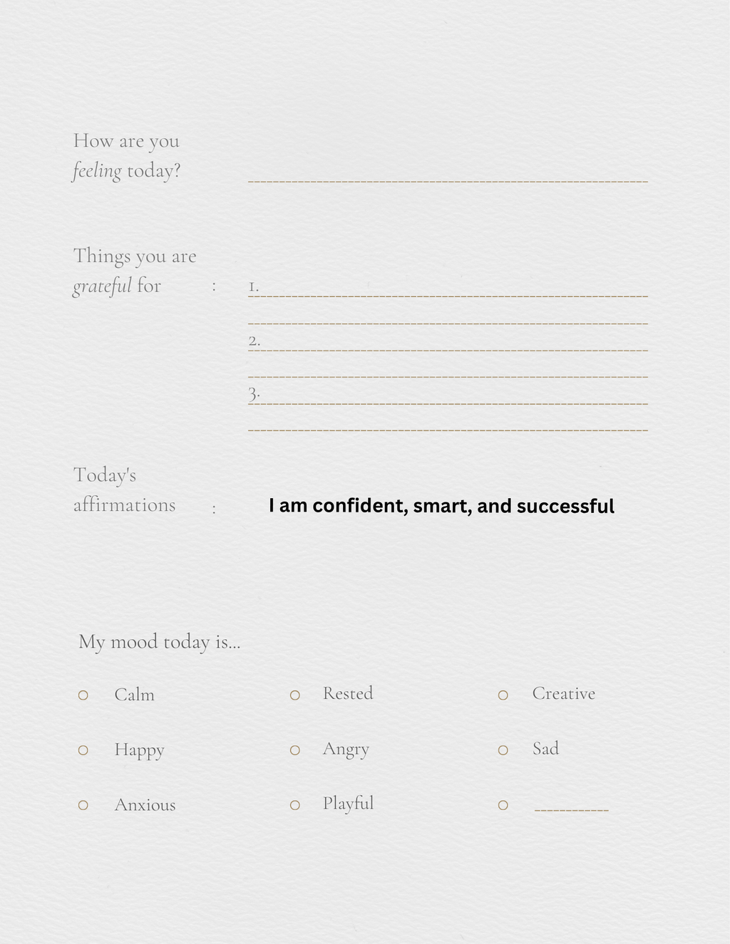 Self help journal