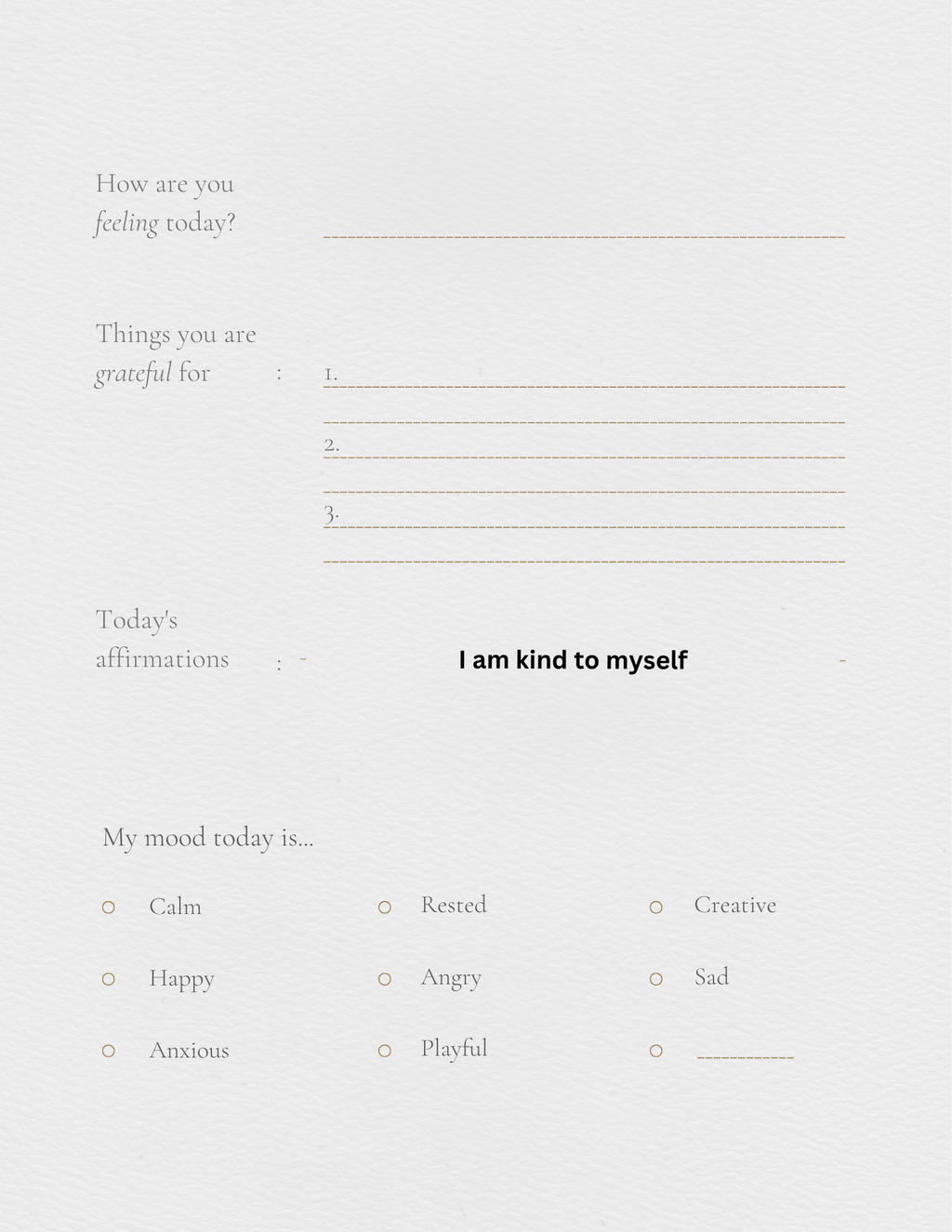 Self help journal
