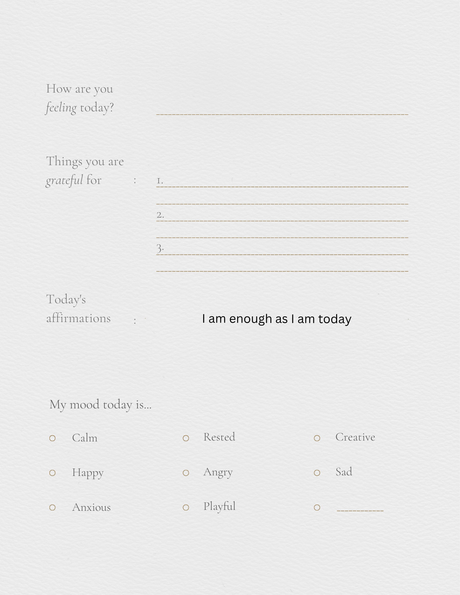Self help journal