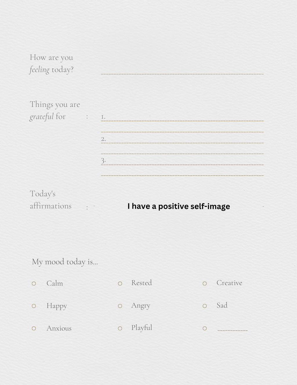 Self help journal