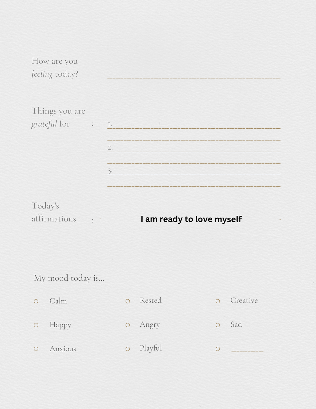 Self help journal