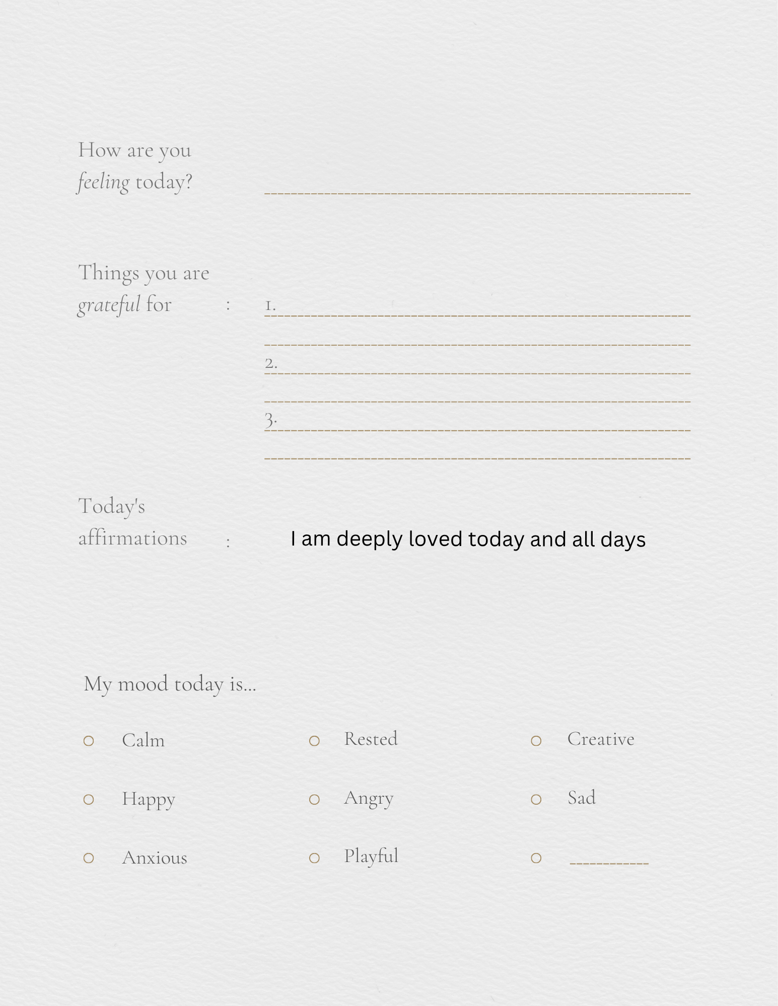 Self help journal