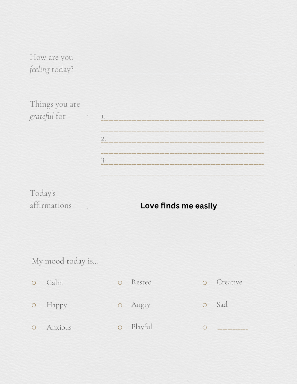 Self help journal