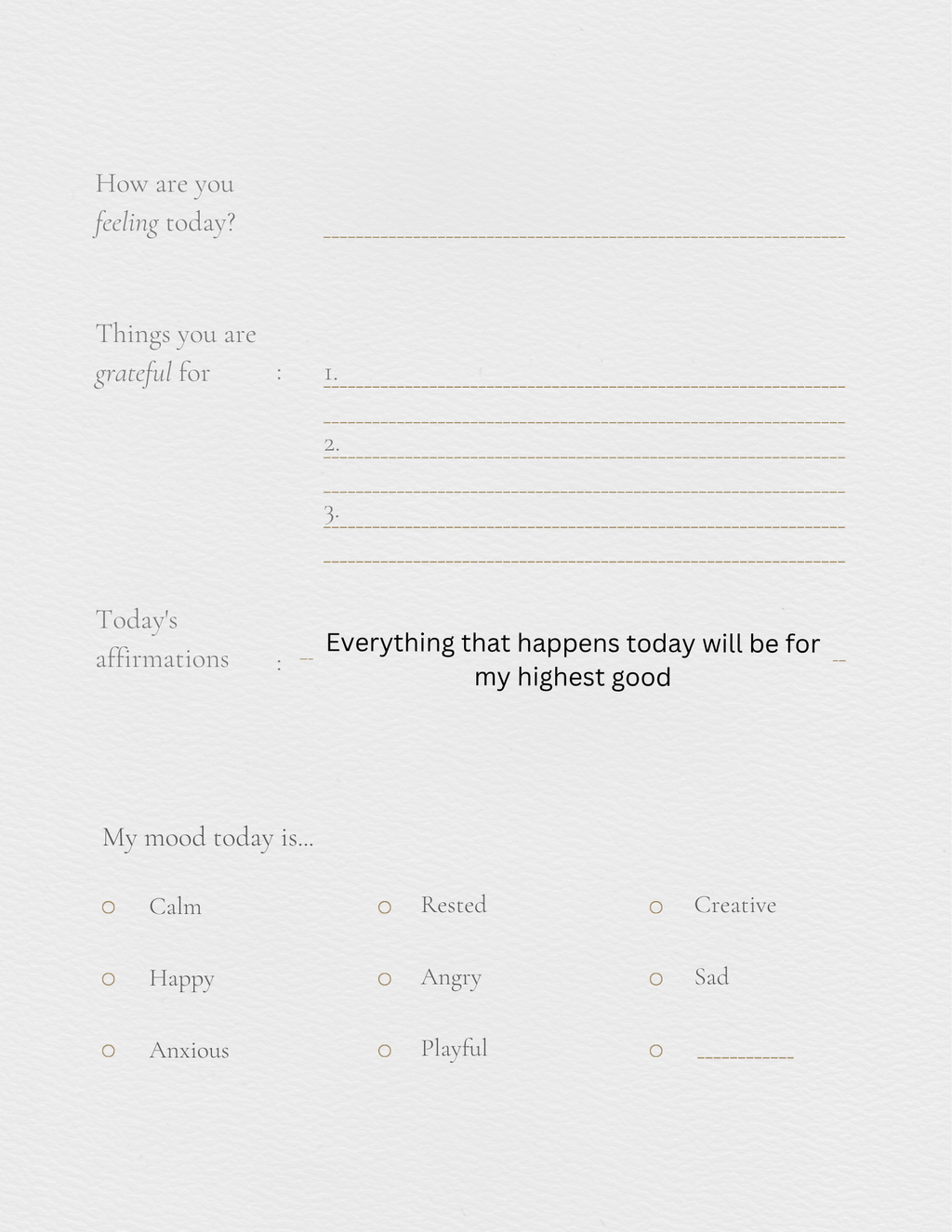 Self help journal