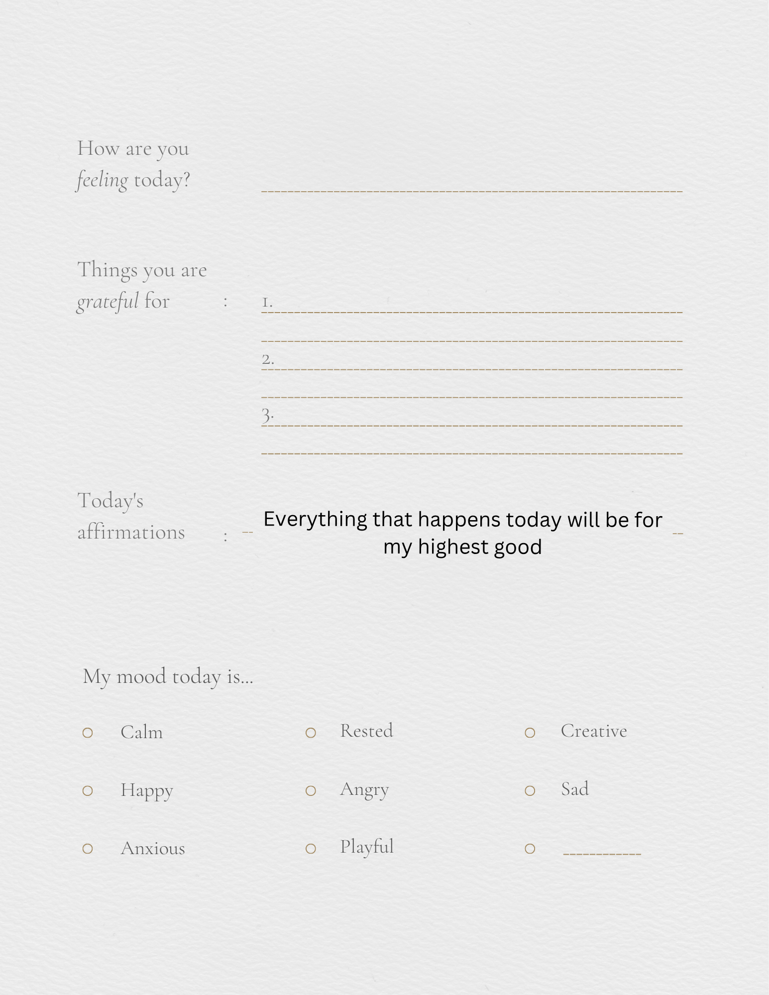 Self help journal