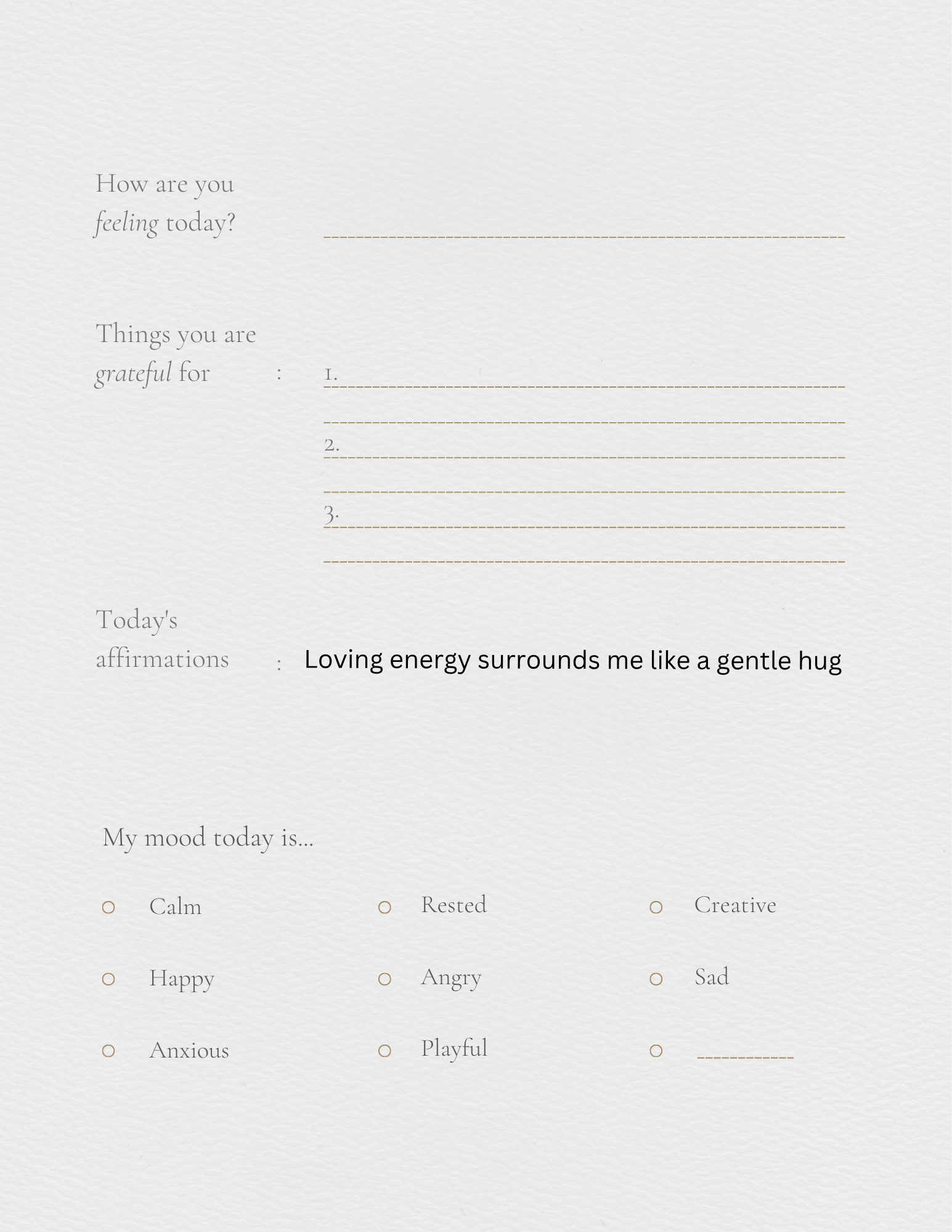 Self help journal