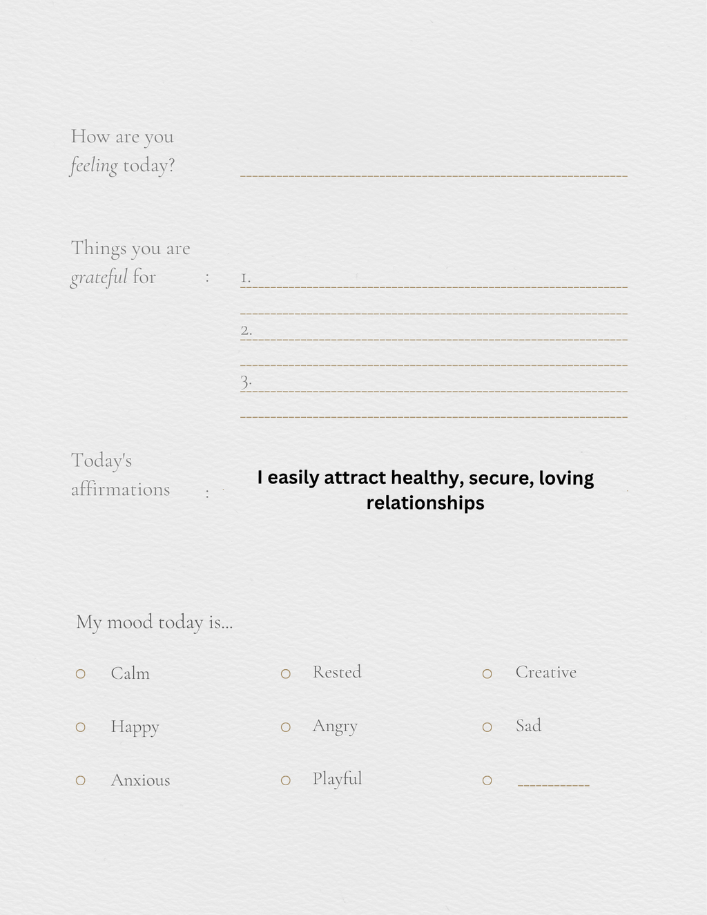 Self help journal