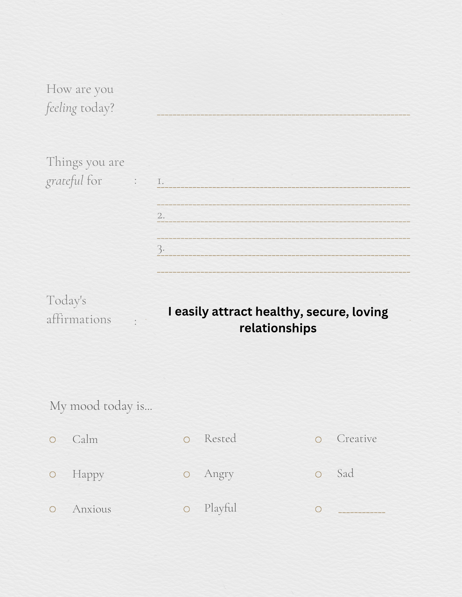 Self help journal