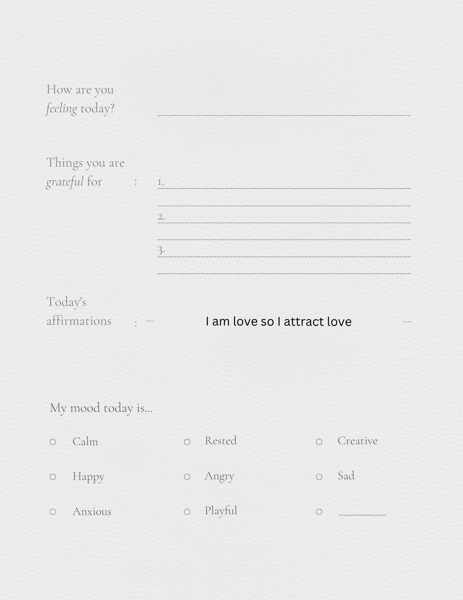 Self help journal