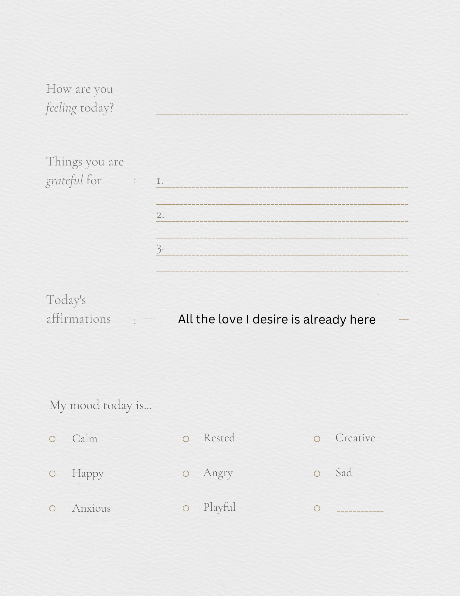 Self help journal