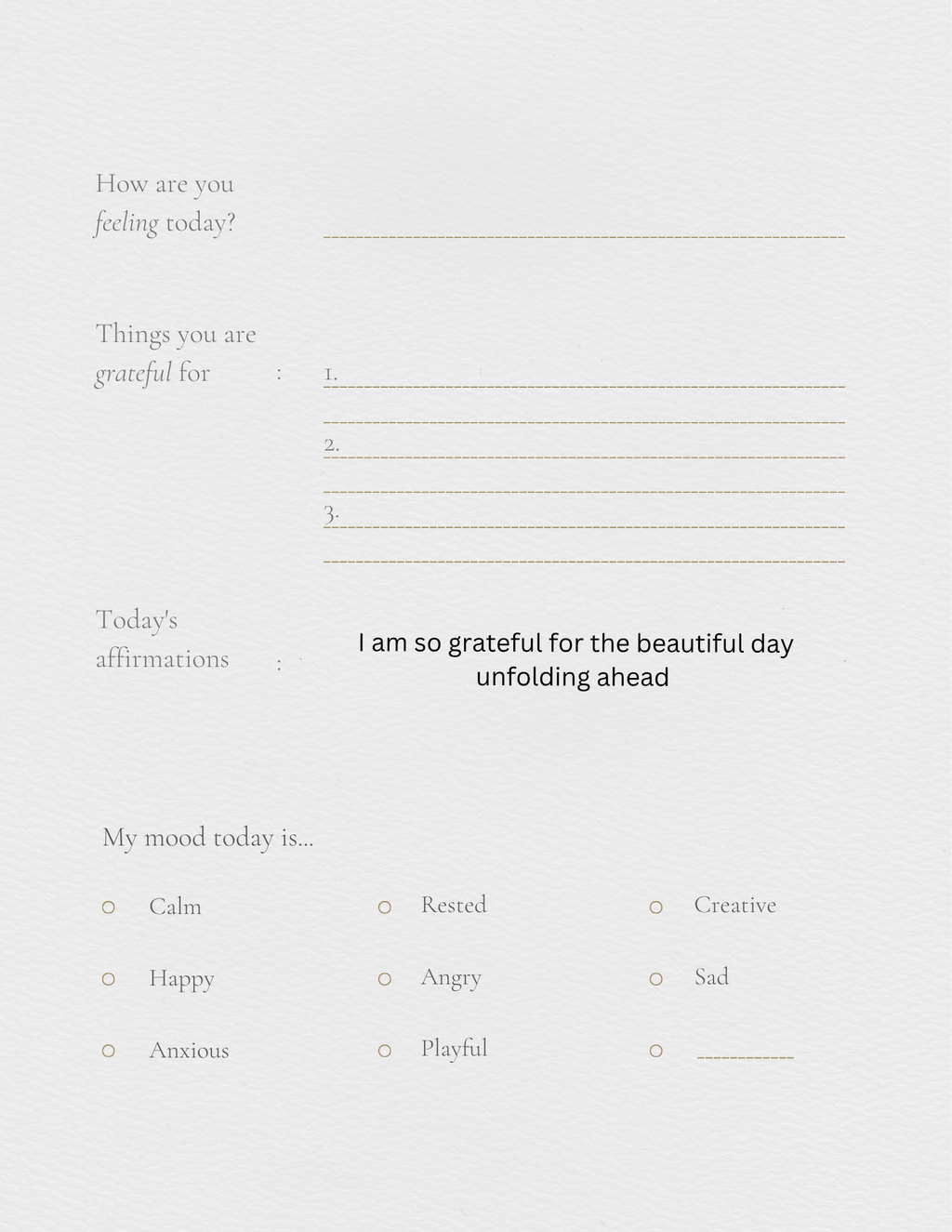 Self help journal