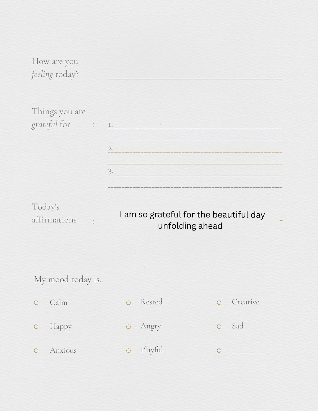 Self help journal