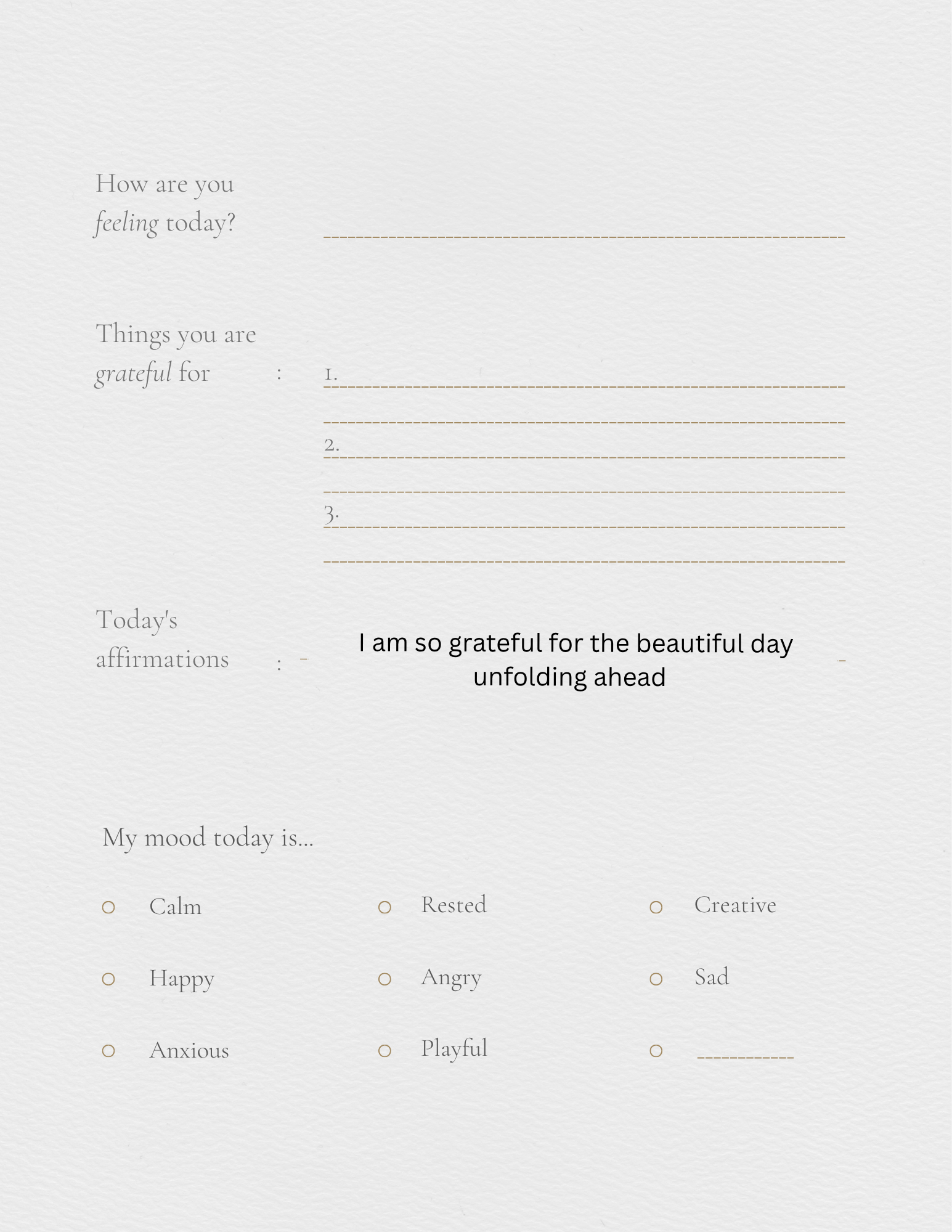 Self help journal