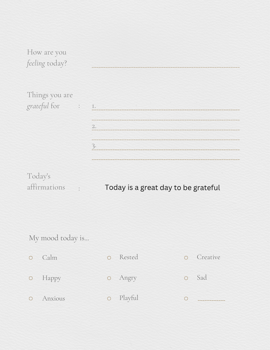 Self help journal