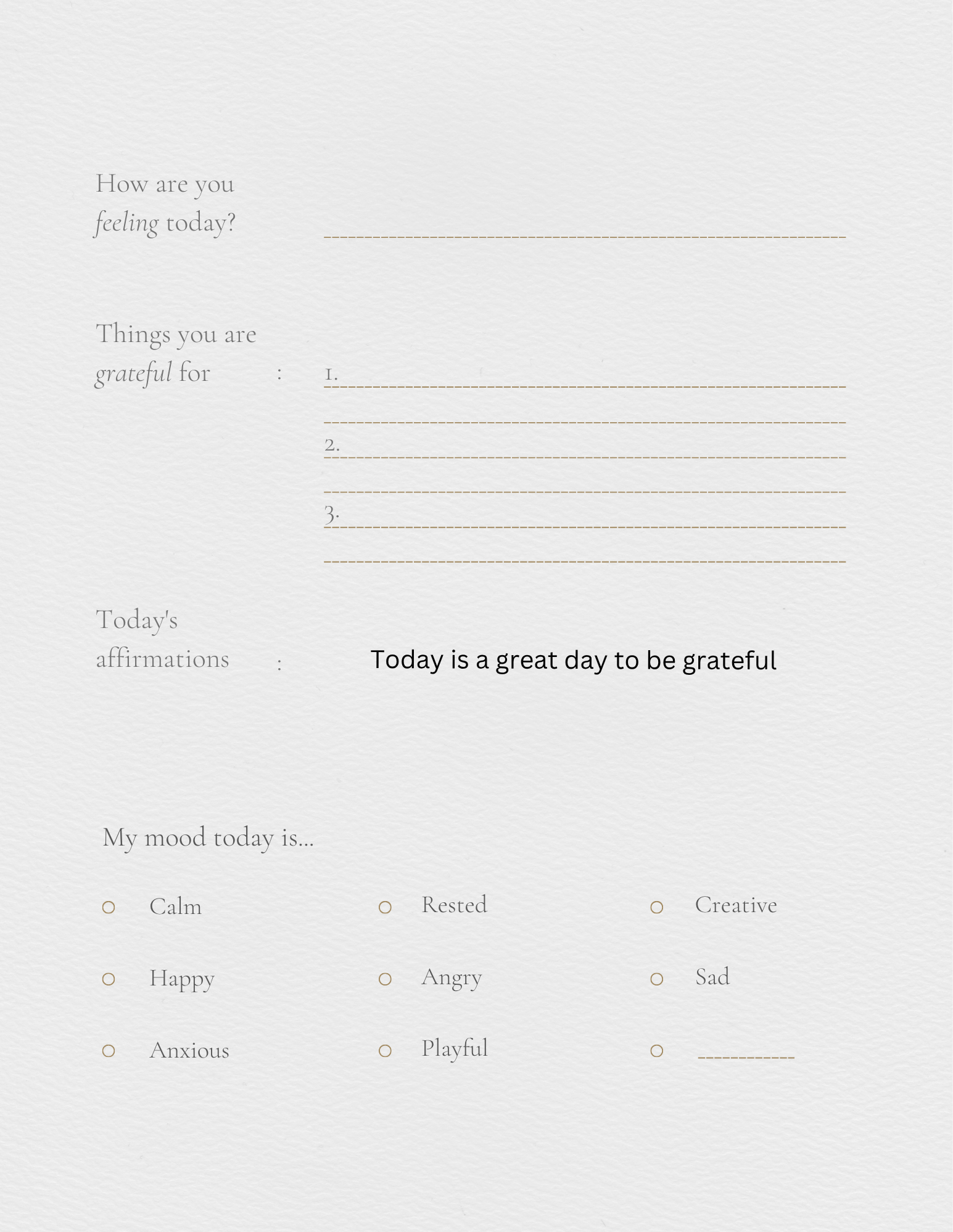 Self help journal
