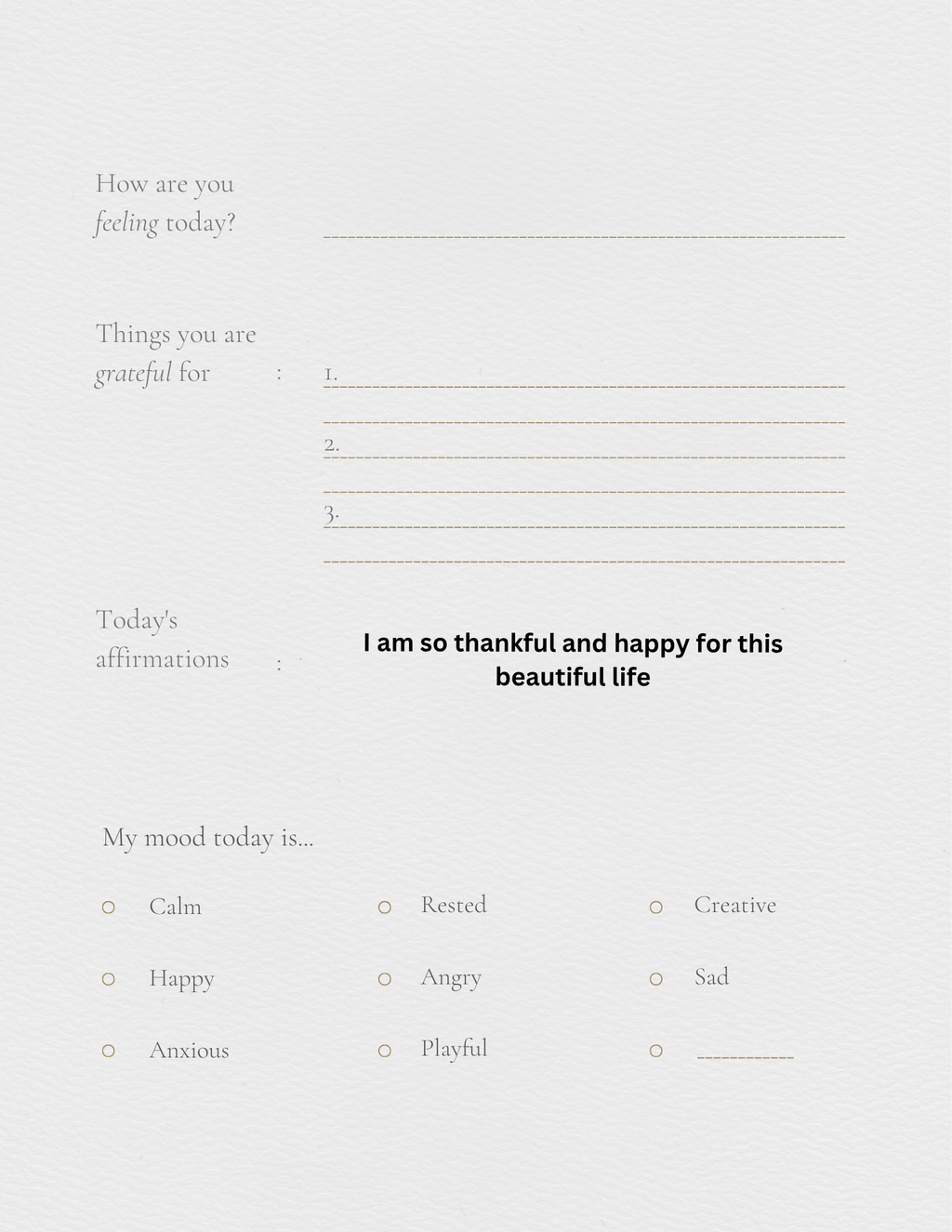 Self help journal
