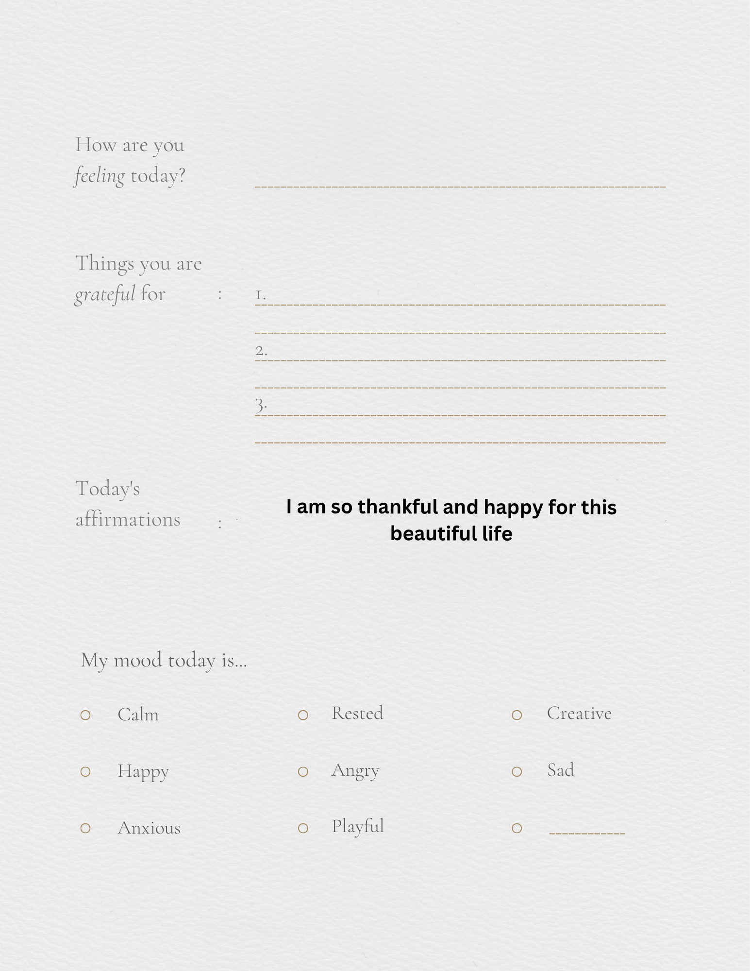 Self help journal