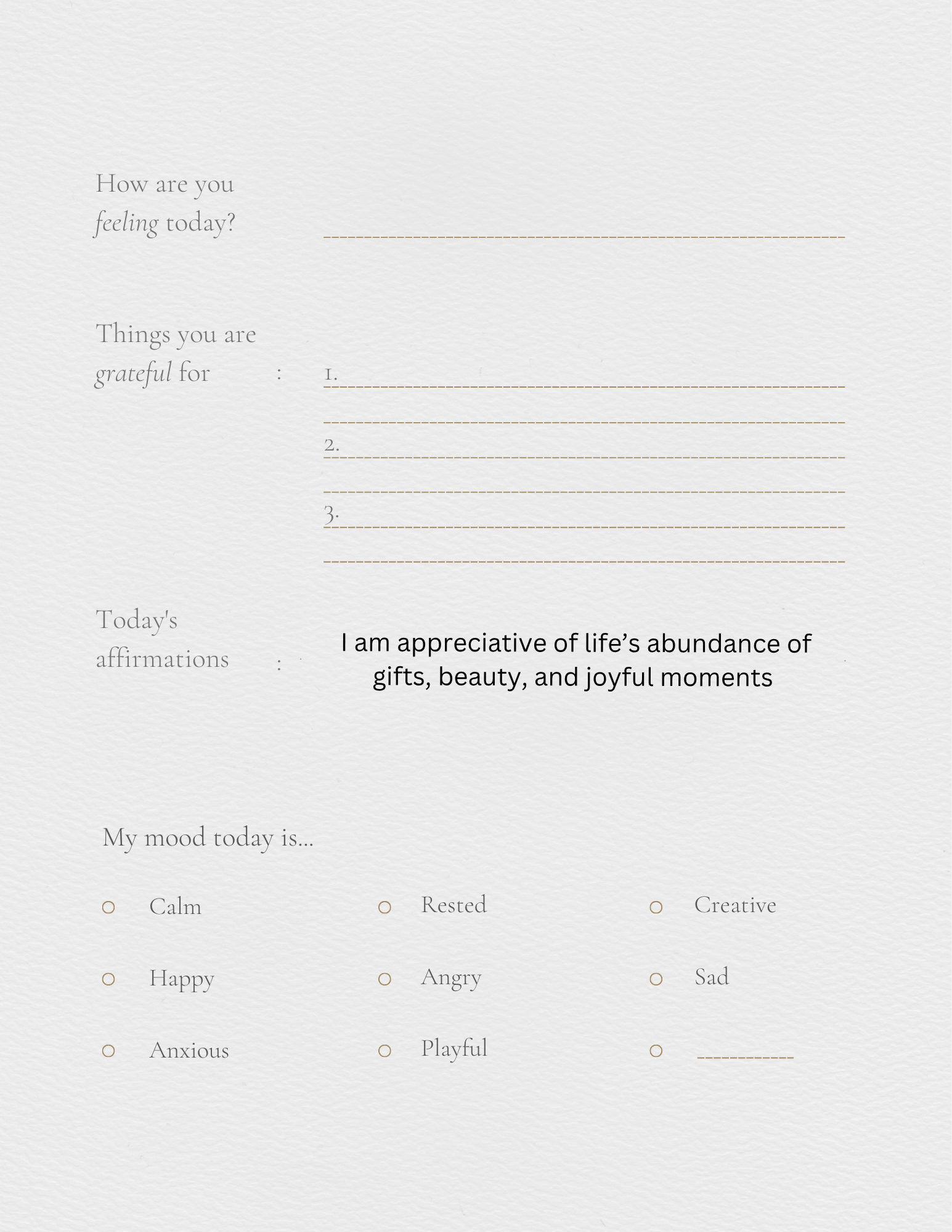 Self help journal