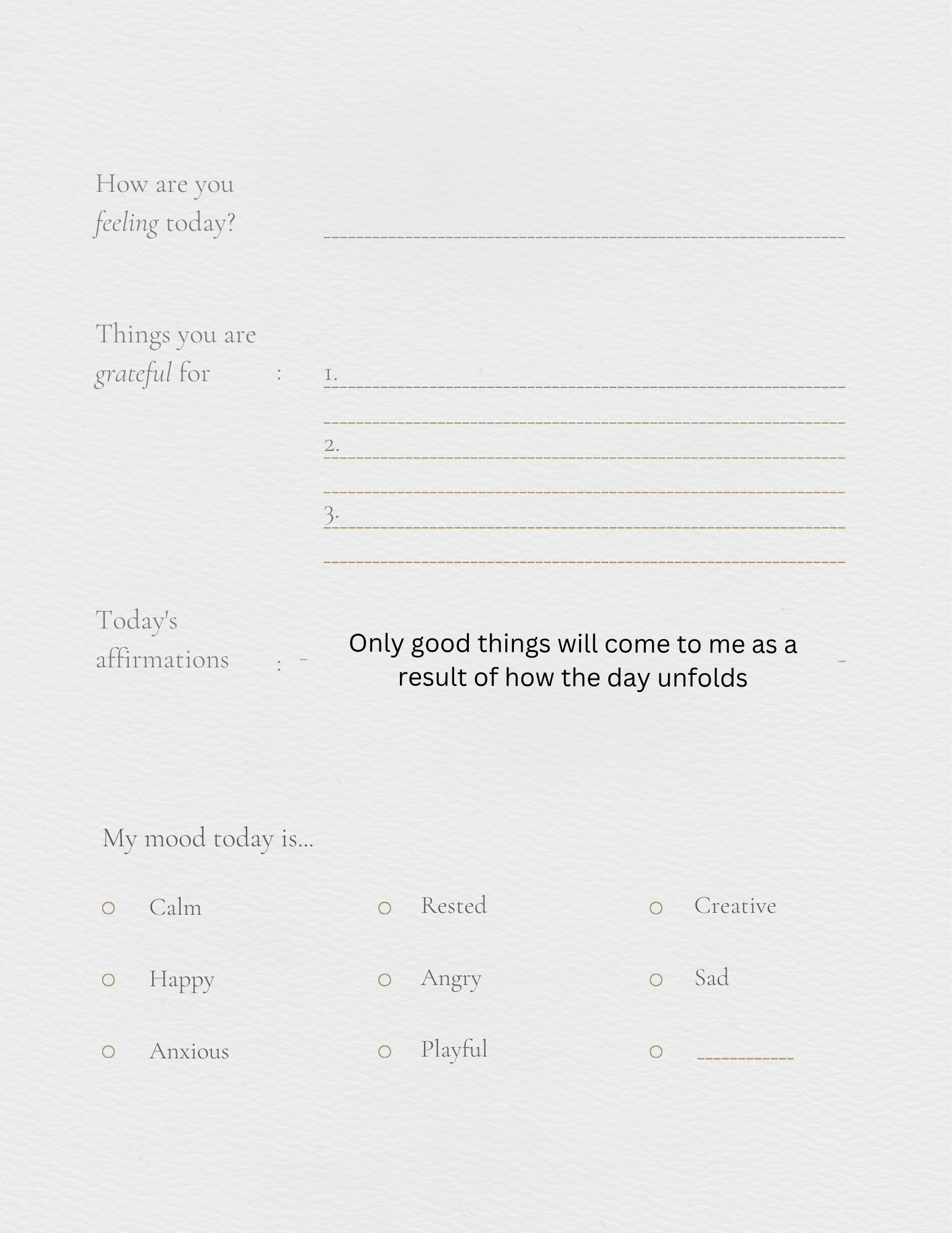 Self help journal