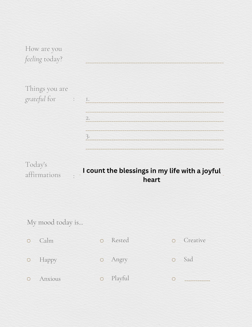 Self help journal