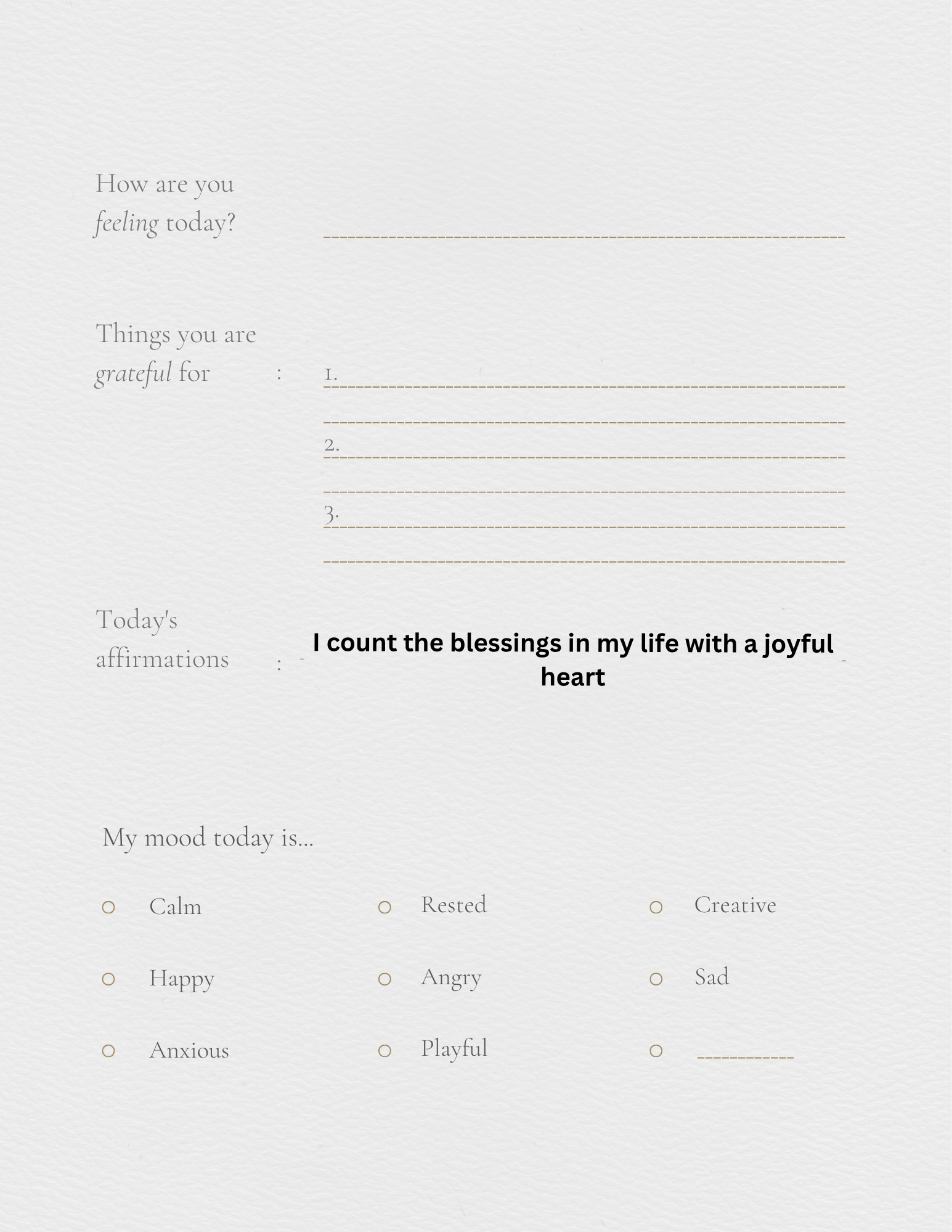 Self help journal