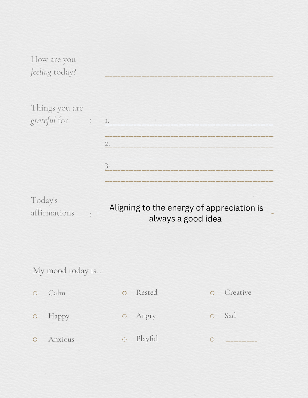 Self help journal