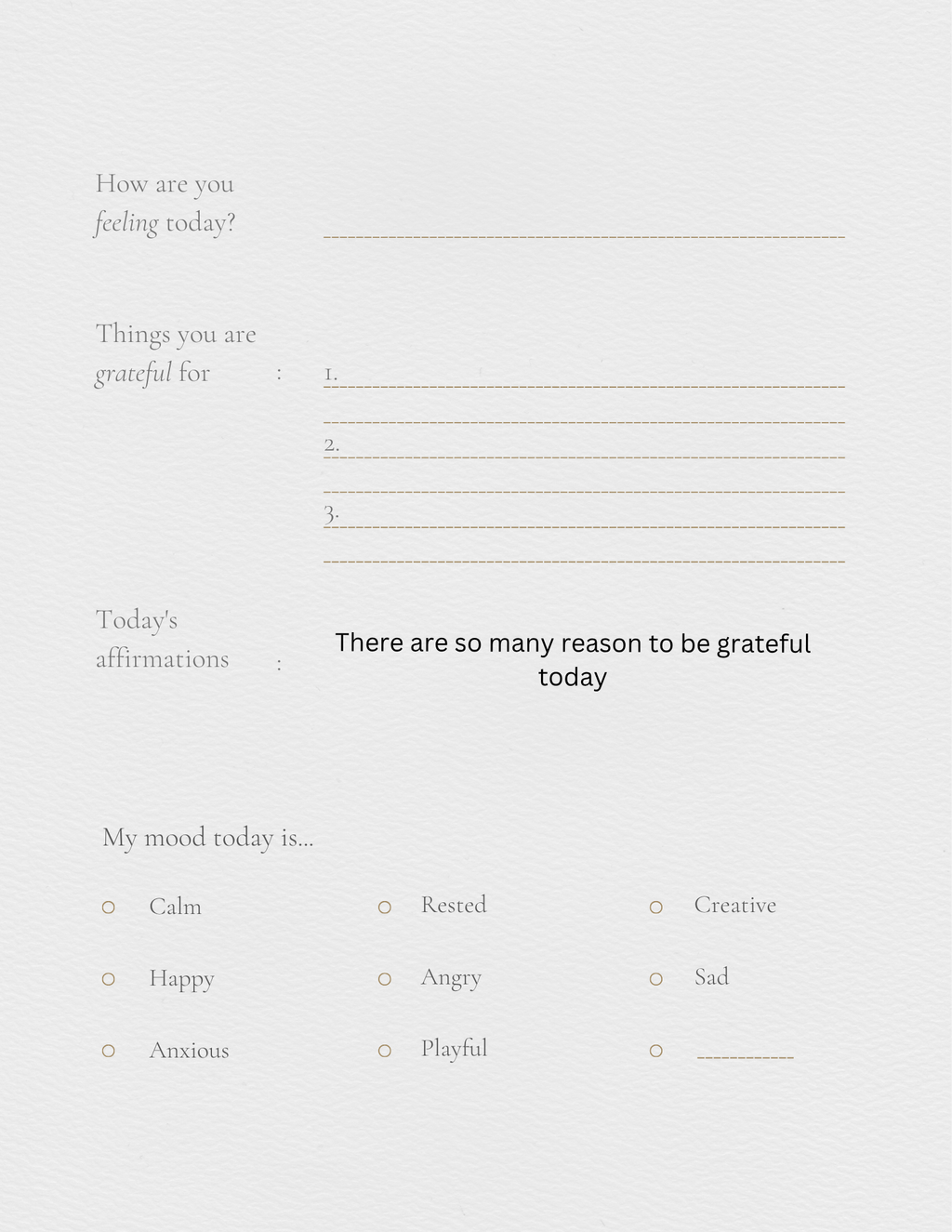 Self help journal