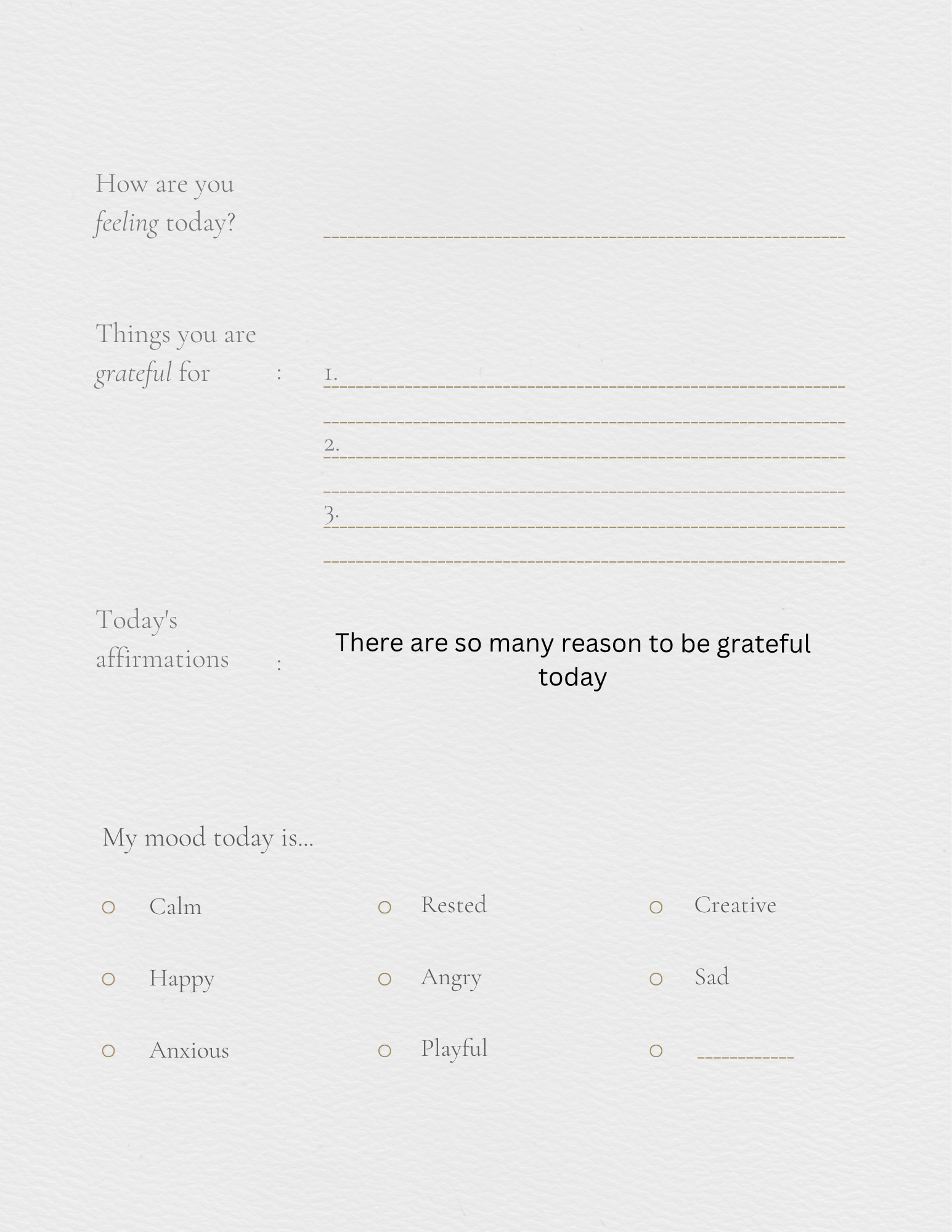 Self help journal