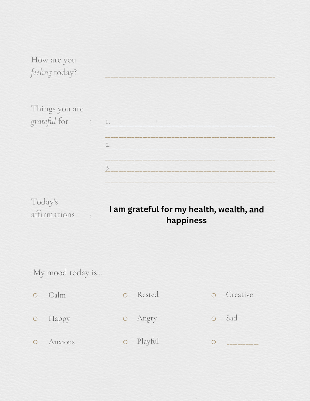 Self help journal