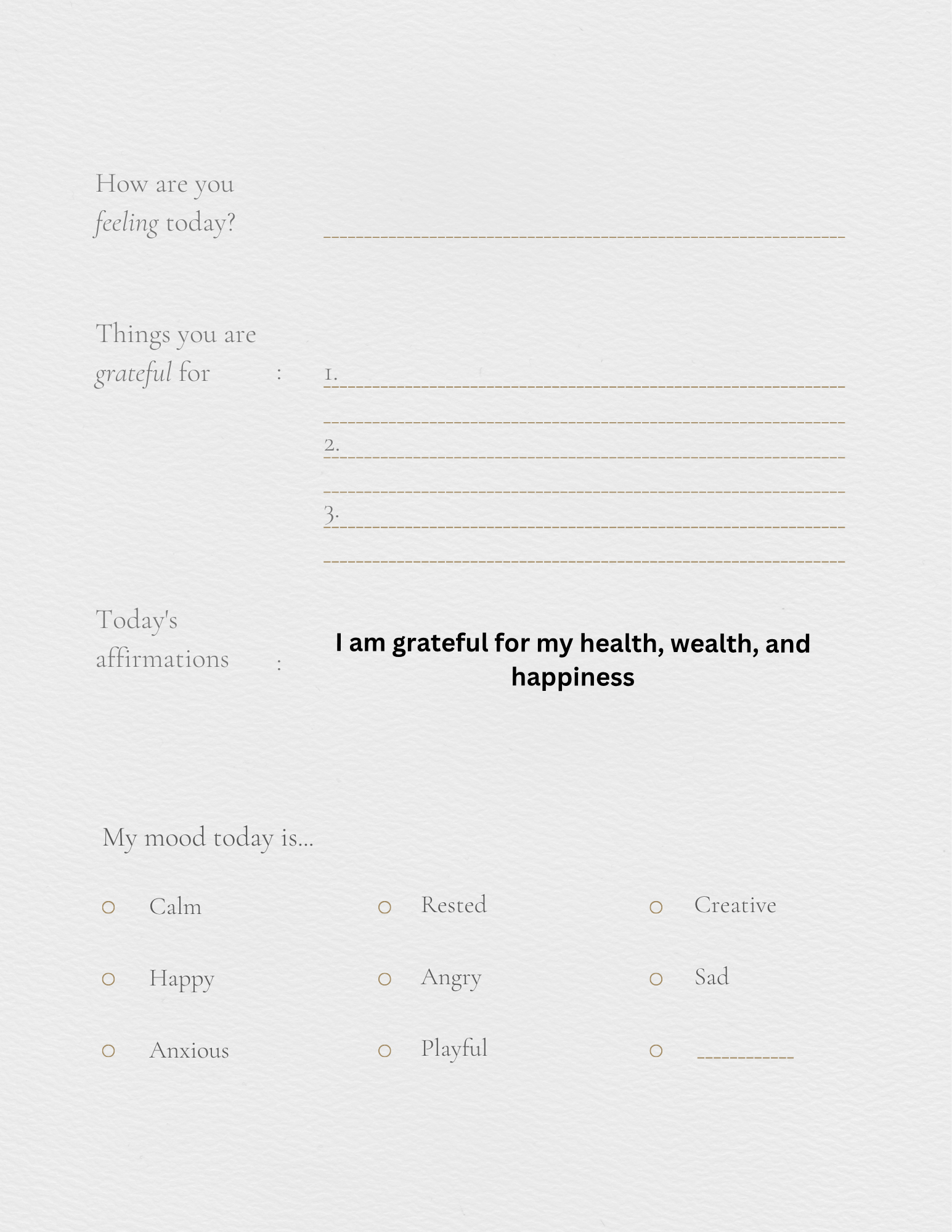 Self help journal