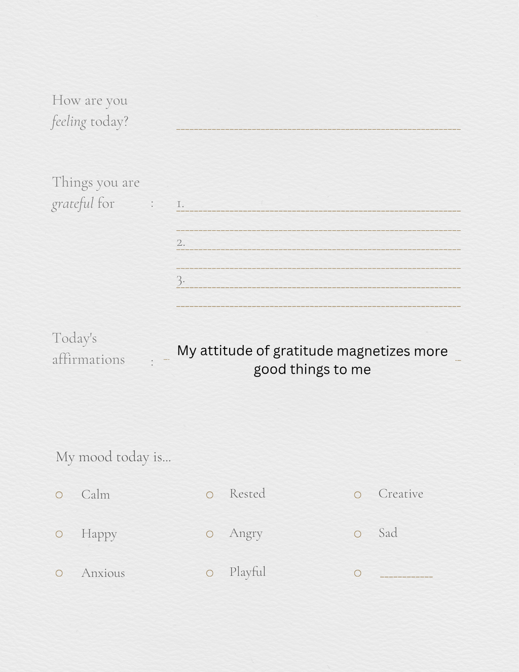 Self help journal