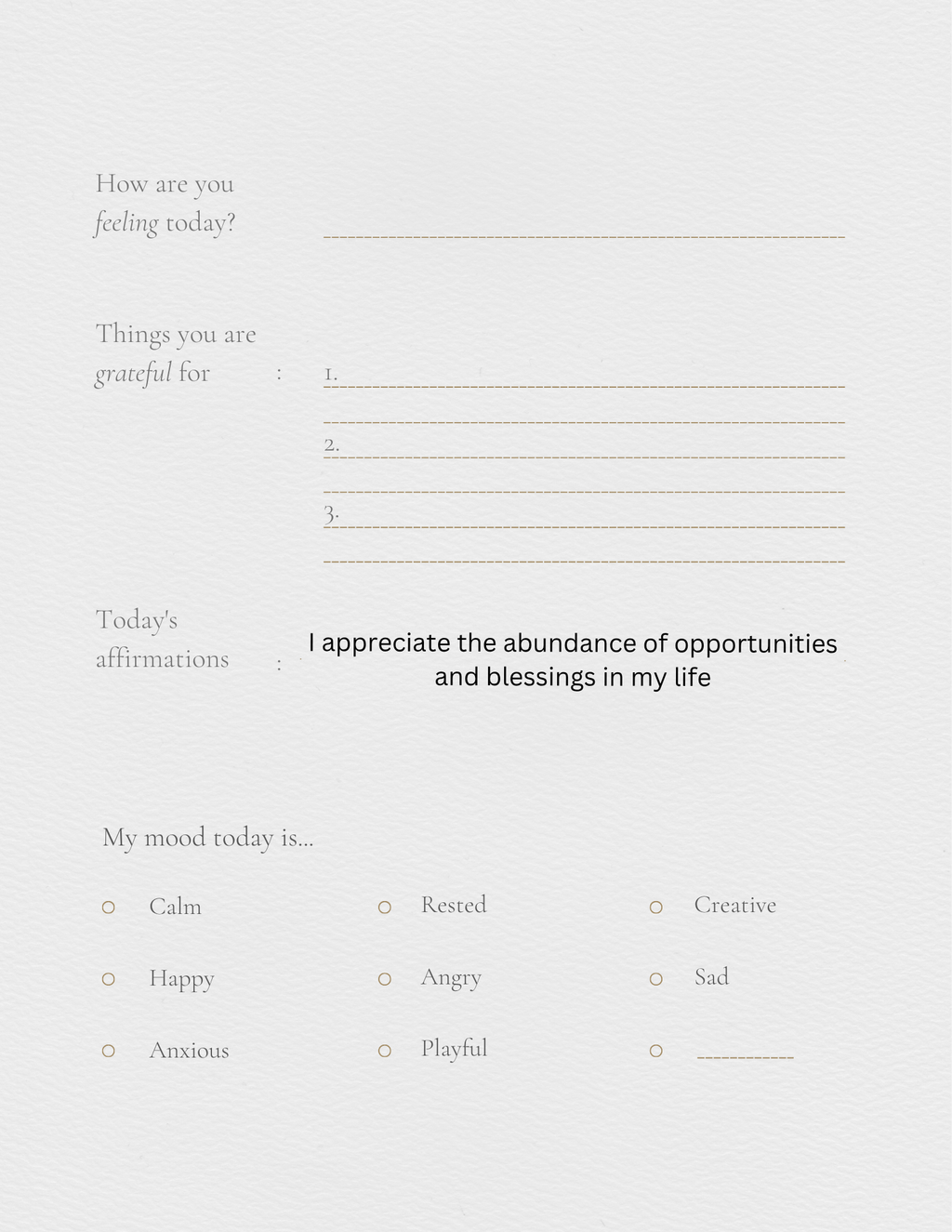 Self help journal