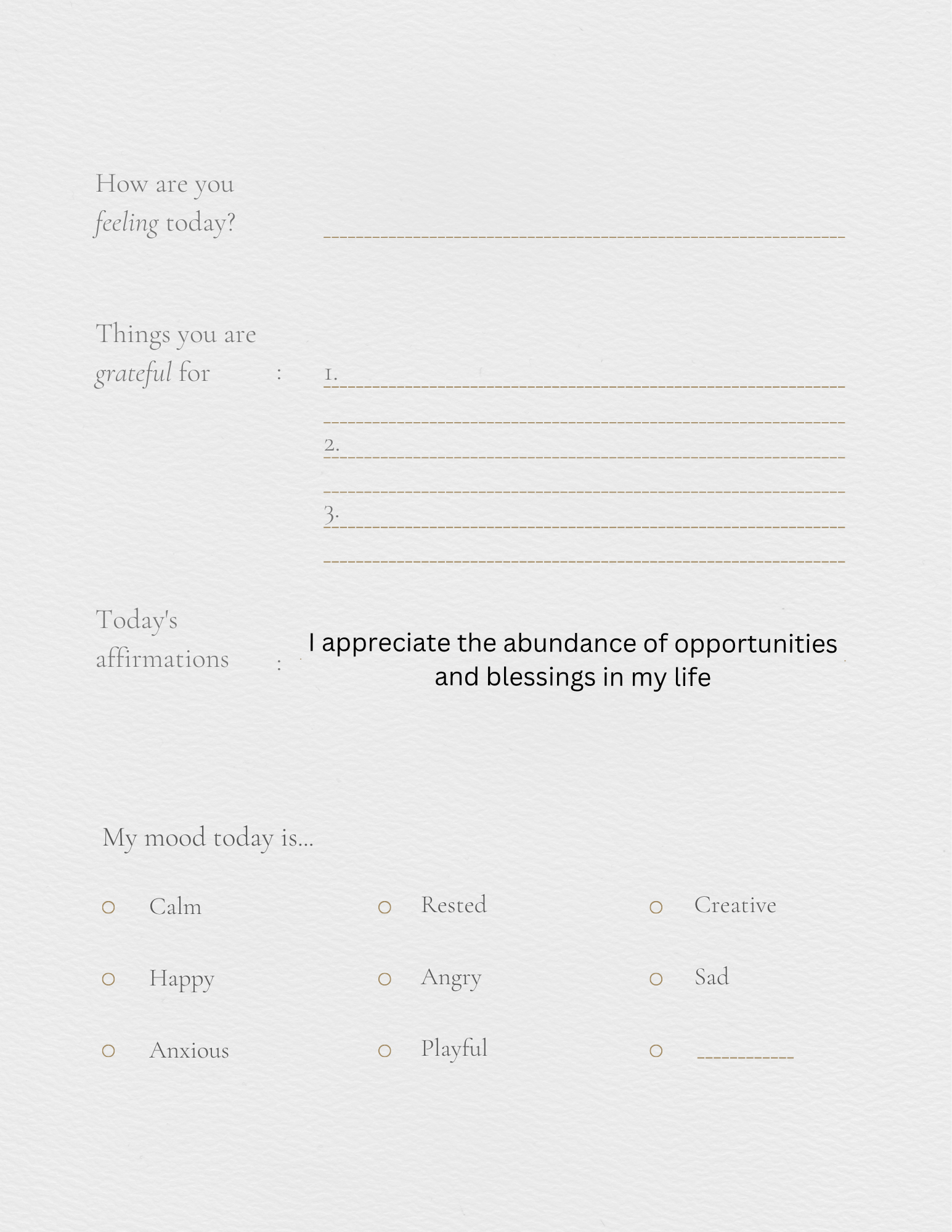 Self help journal