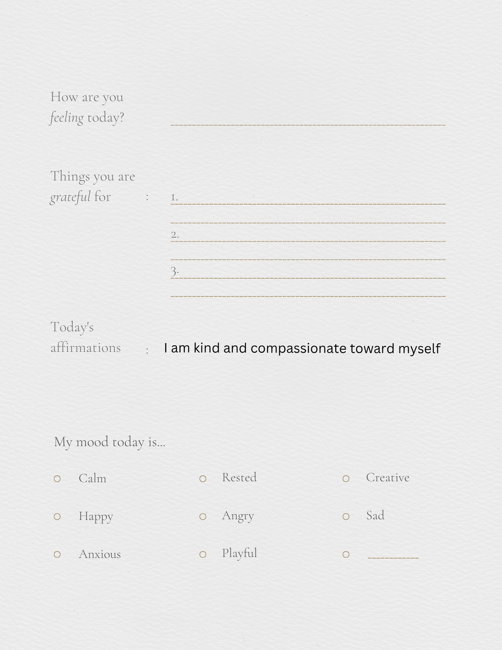 Self help journal
