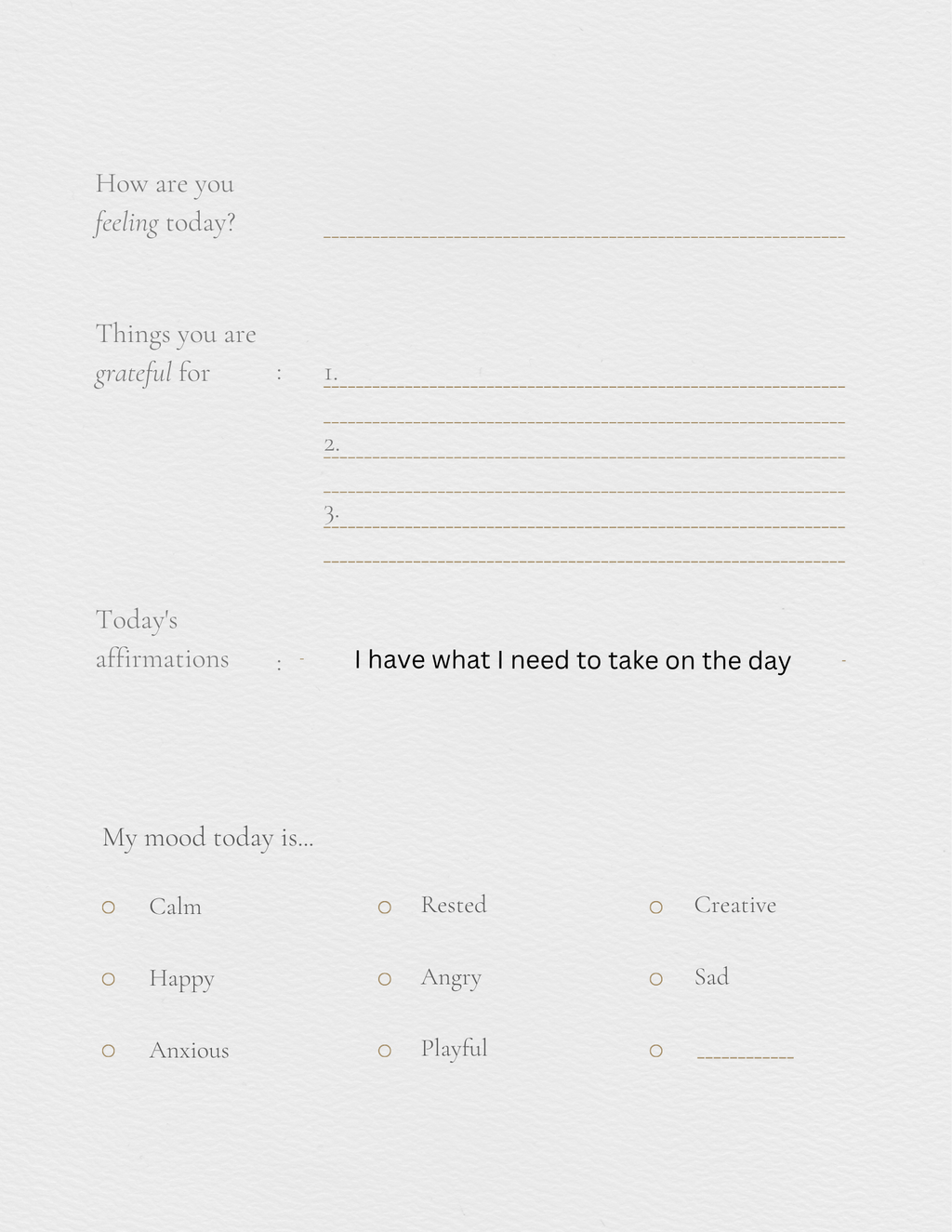 Self help journal